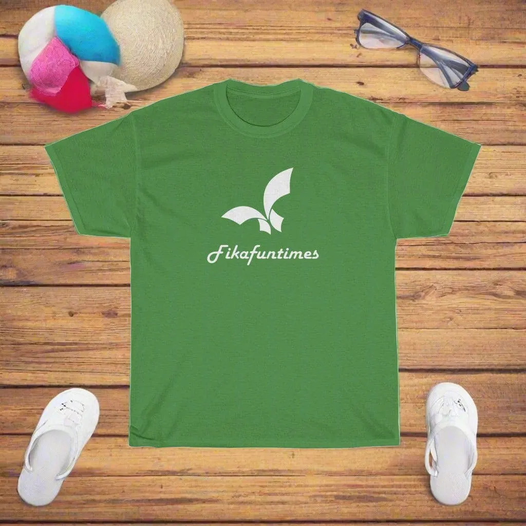 Unisex Fikafuntimes Logo Print 100% Cotton Round Neck T-Shirt