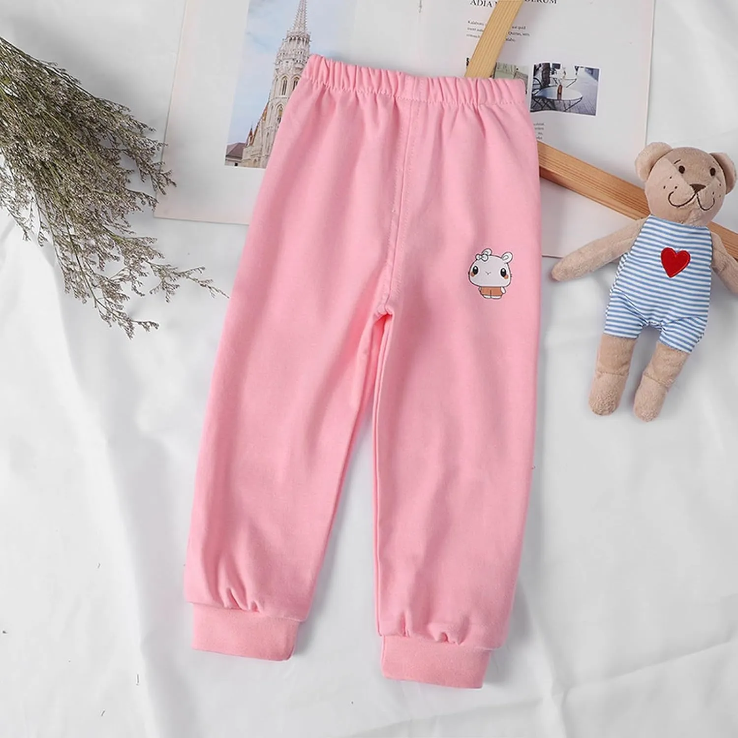 Unisex Kids Baggy Sweatpants Teen Youth Pull on Cartoon Pattern Cotton Jogger Sweats Long Pants Summer Casual Trousers