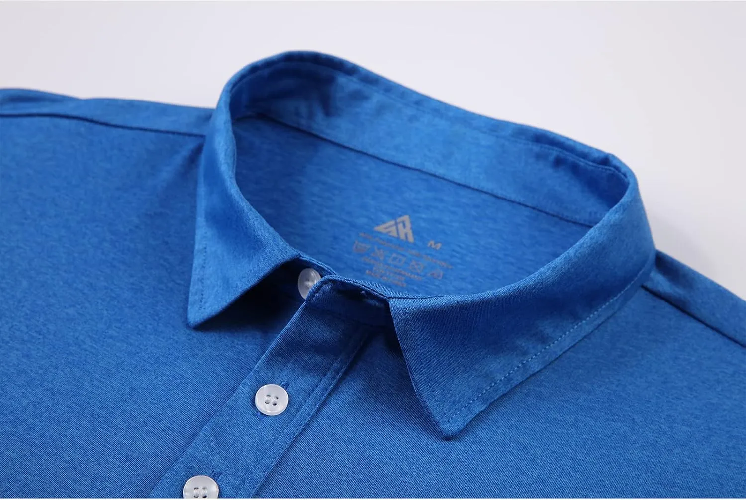 V VALANCH Mens Golf Polo Shirt Short Sleeve Performance Moisture-Wicking Cationic Shirt Casual Sports Tennis Shirt