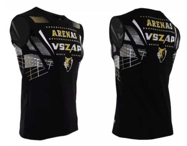 Vszap Arenas VTT016 Muay Thai Boxing Vest Tank Top S-4XL Black