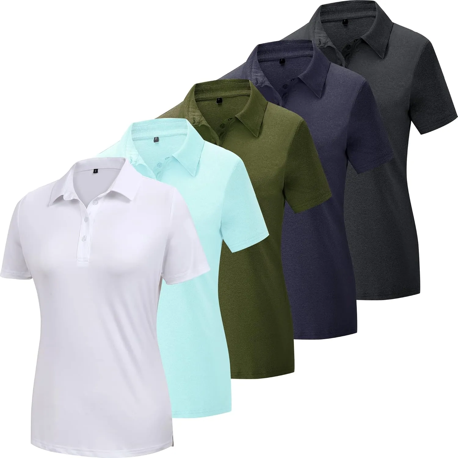 Women's Polo Shirts Athletic Golf Shirts Women Lightweight Womens Polo Shirts Short Sleeve Quick Dry Womens Shirt