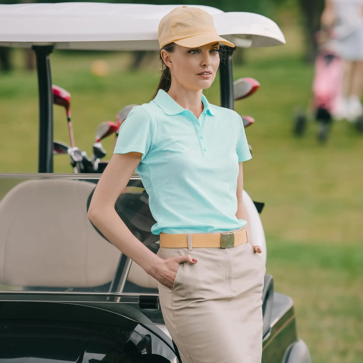 Women's Polo Shirts Athletic Golf Shirts Women Lightweight Womens Polo Shirts Short Sleeve Quick Dry Womens Shirt