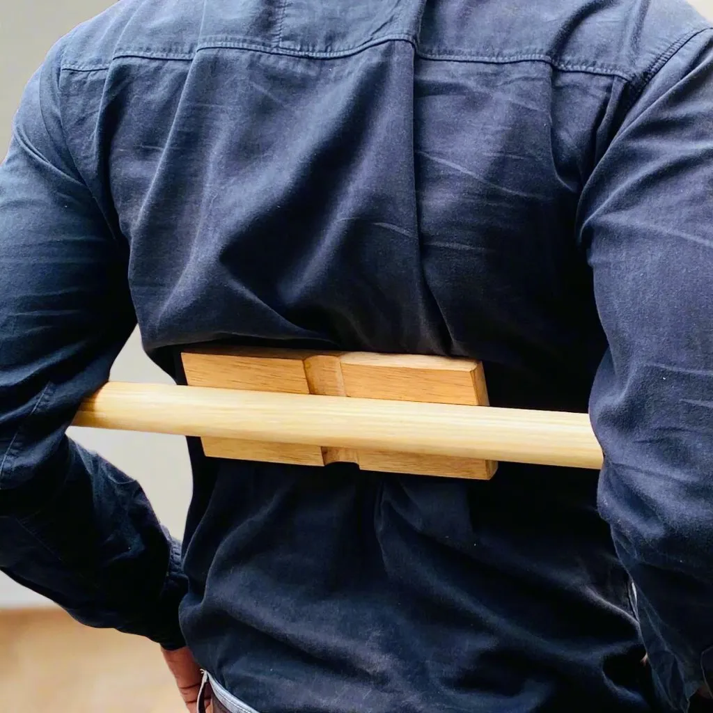 Wooden Pranayama Equipment For Backbone Flexibility & Jerks By Miza
