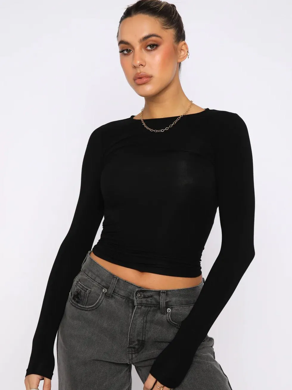 Y2K Casual Long Sleeve T-shirt Top