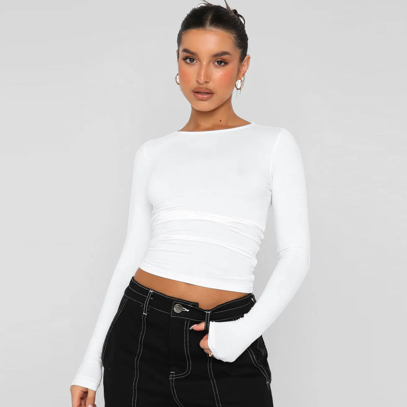 Y2K Casual Long Sleeve T-shirt Top