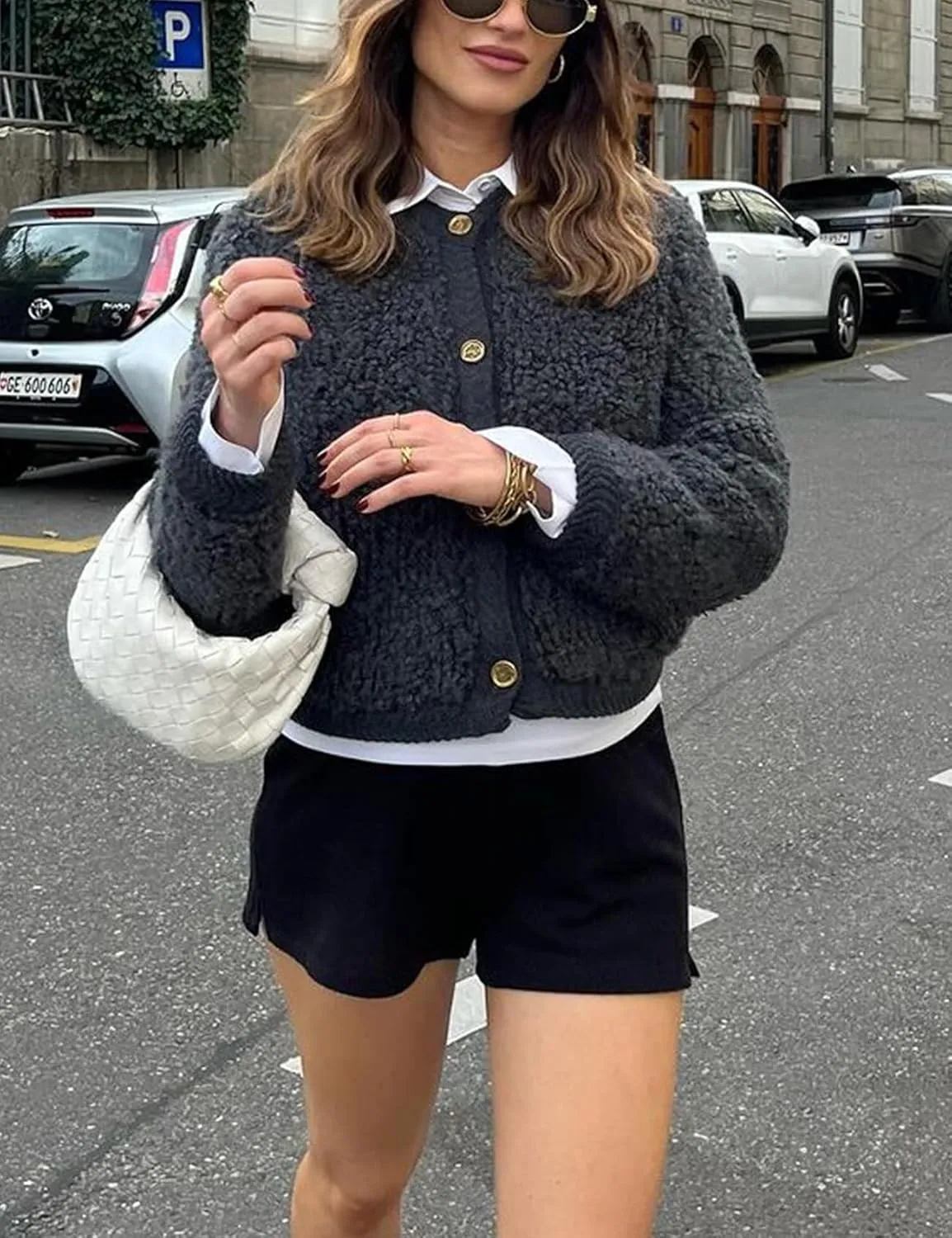 Yimoon Women's Fuzzy Knit Cardigan Button Down Long Sleeve Fluffy Sweater Top 2024 Fall Winter Vintage Knitwear Jacket